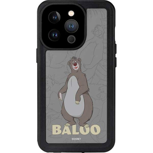 Disney Jungle Book Baloo Portrait iPhone 15 Pro Waterproof Case